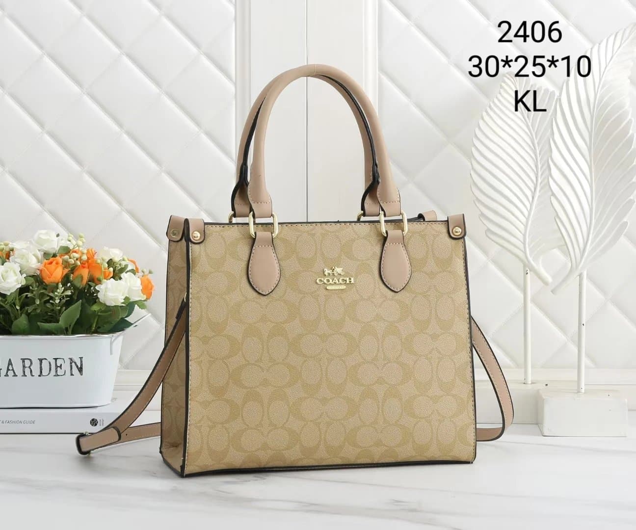 Coach Top-Handle Tote Signature Canvas