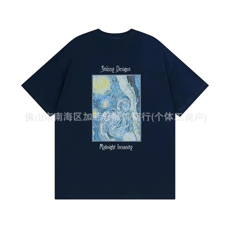 Stüssy Logo Tee Classic Script — 873藏青色