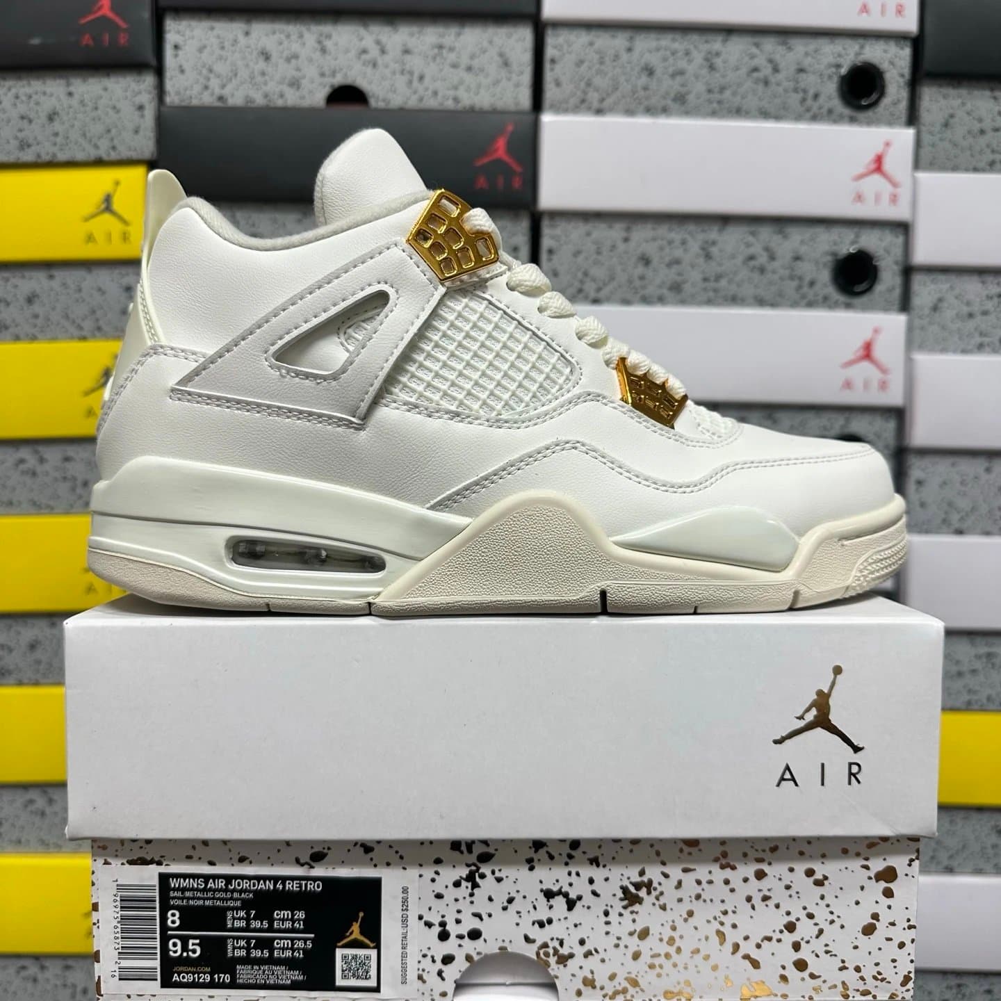 Air Jordan 4 Retro Brown — CP版 · AQ9129-170 白色