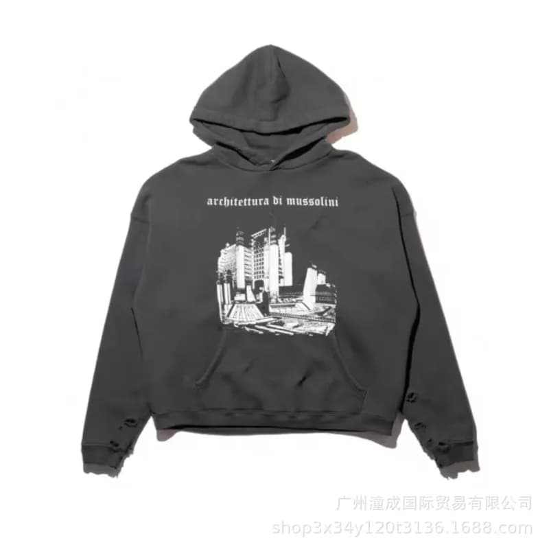 Saint Laurent Zip-Up Hoodie Toxic Print — 3608