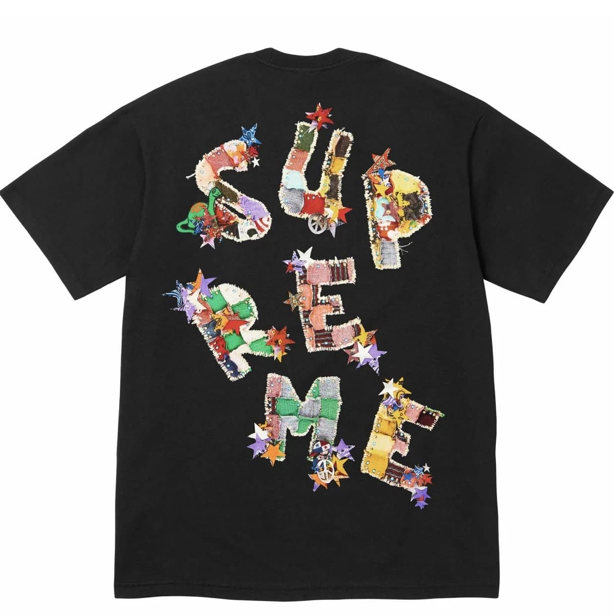 Supreme T-Shirt Sheep in Box Print — B363 后迷彩字母 黑色