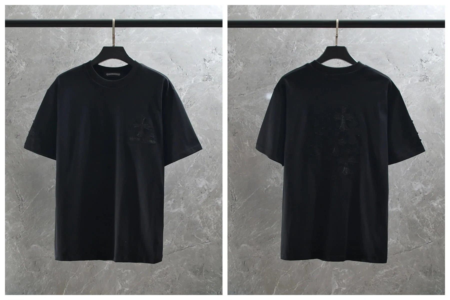 Chrome Hearts Cross Graphic Tee Multi-Cross Print — K6020 black