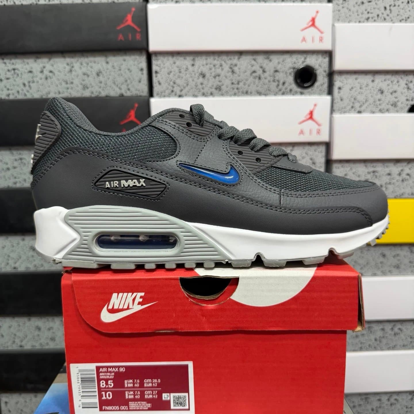 Nike Air Max 90 White/Gradient Blue — FN8005  001