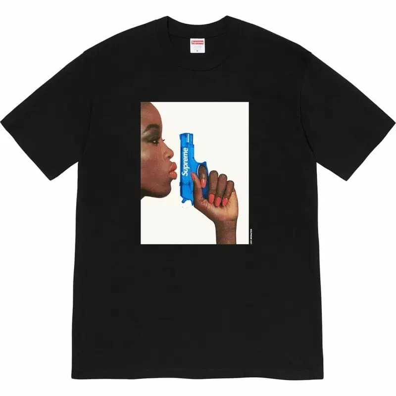 Supreme Graphic Tee Gun Print