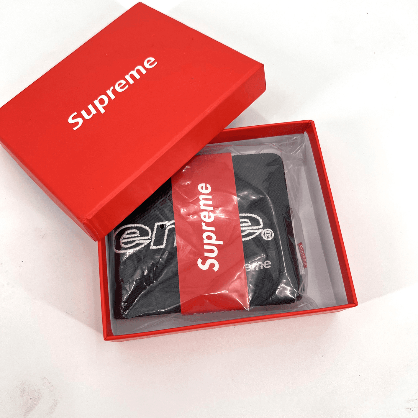 Supreme Box Logo Wallet Black/White