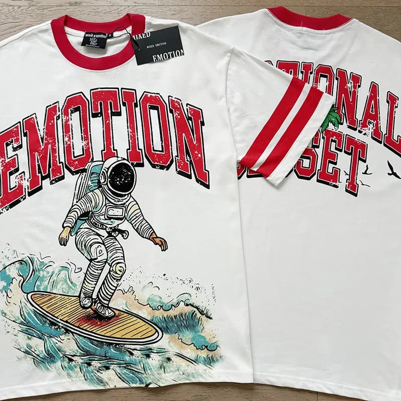 Mixed Emotion Astronaut Surf Tee Emotion Graphic