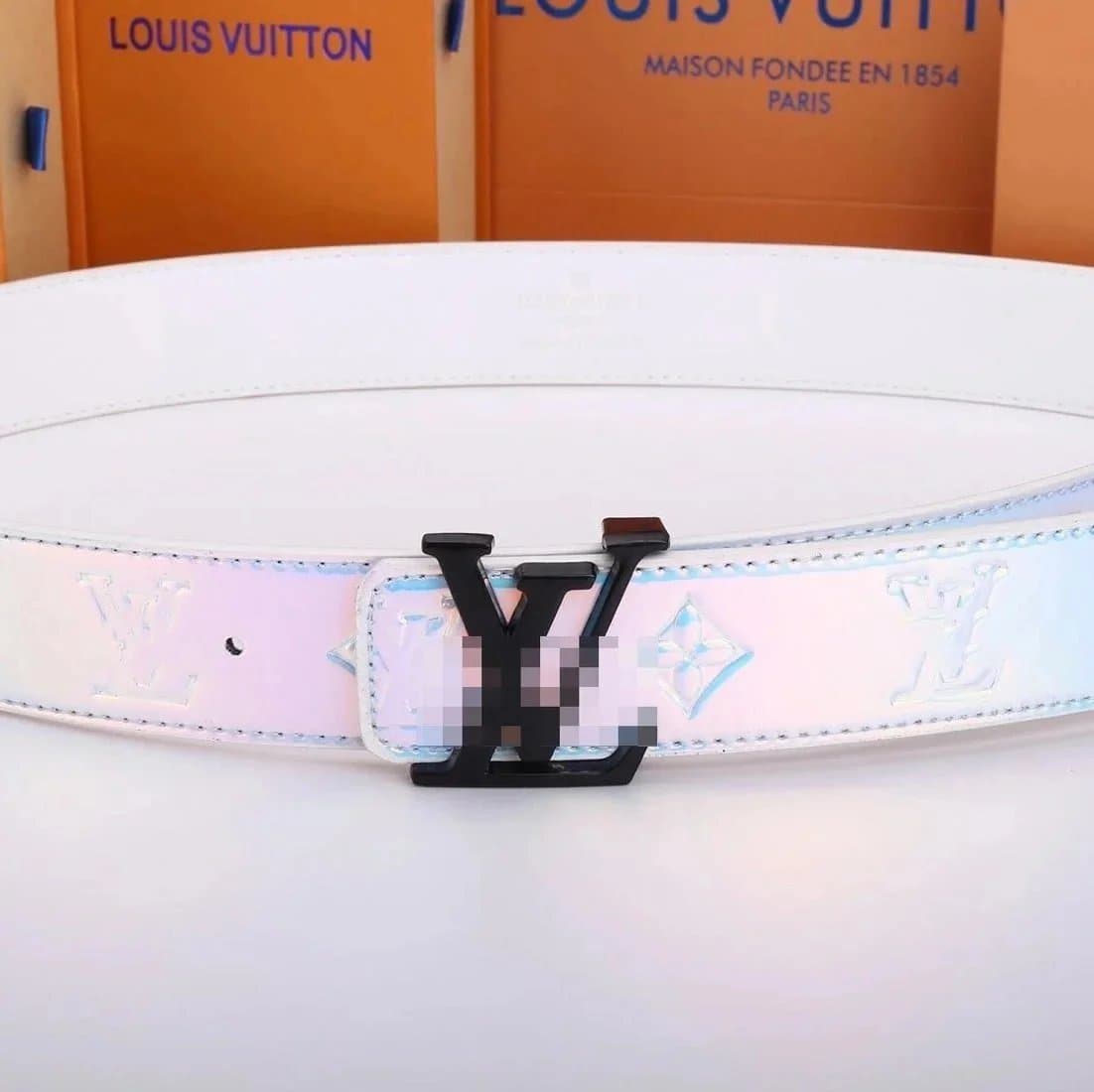 Louis Vuitton LV Belt Iridescent Monogram