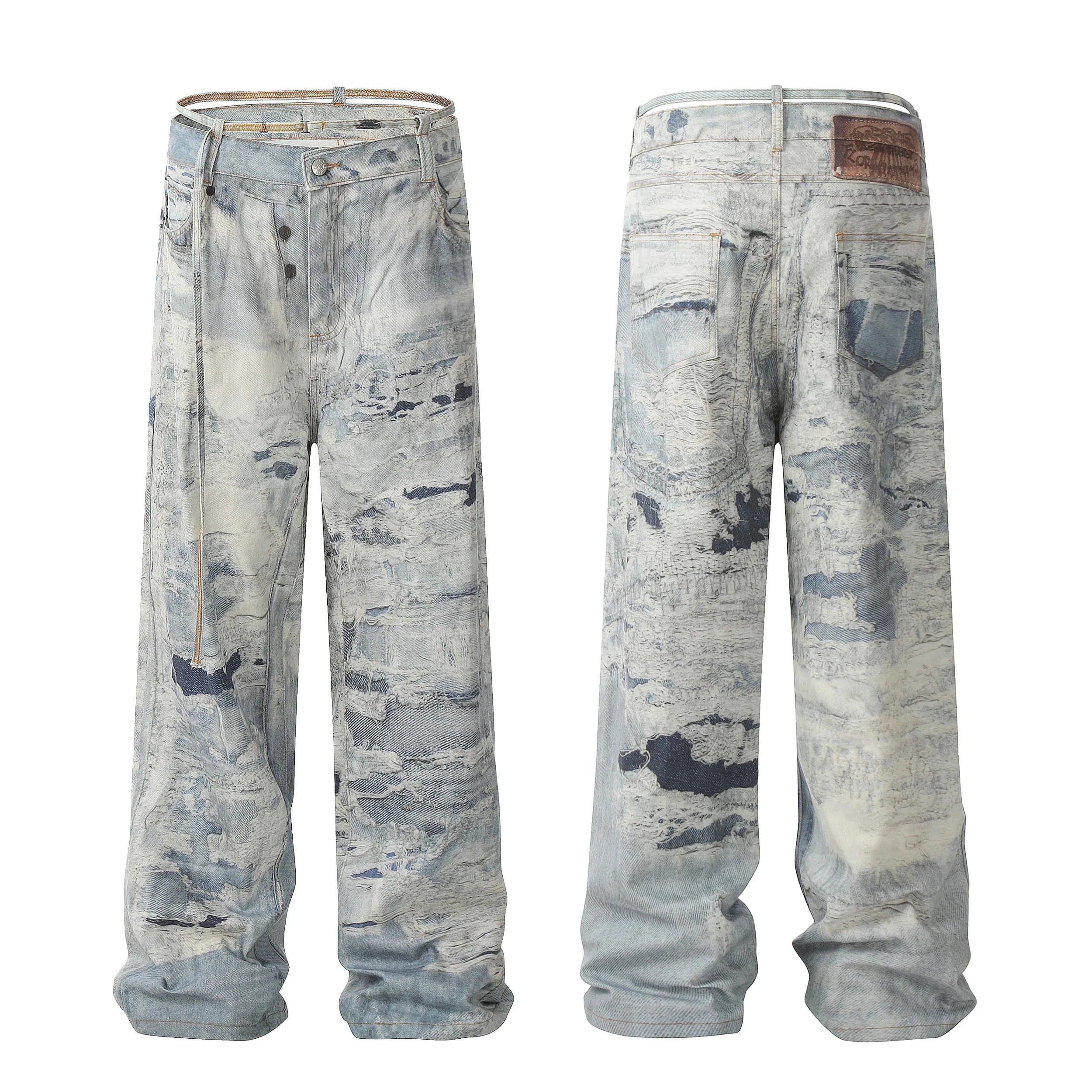 Dior B22 Jeans Leopard Lightning Patch — 019