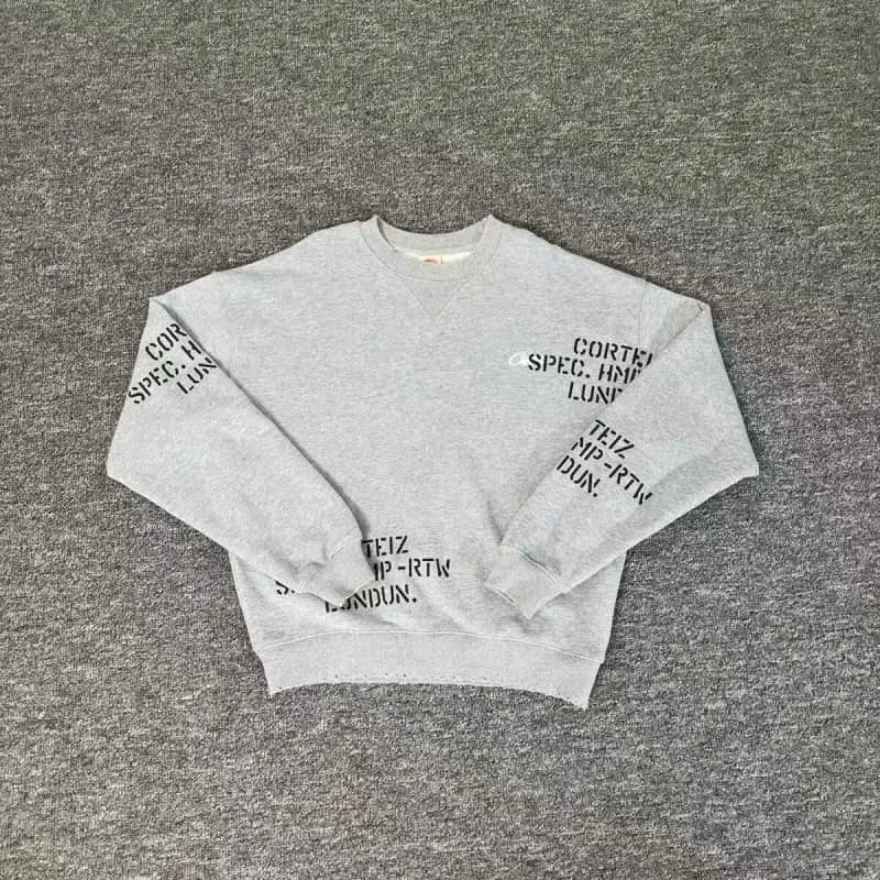 Off-White Scarf Diagonal Stripe — 789灰色圆领