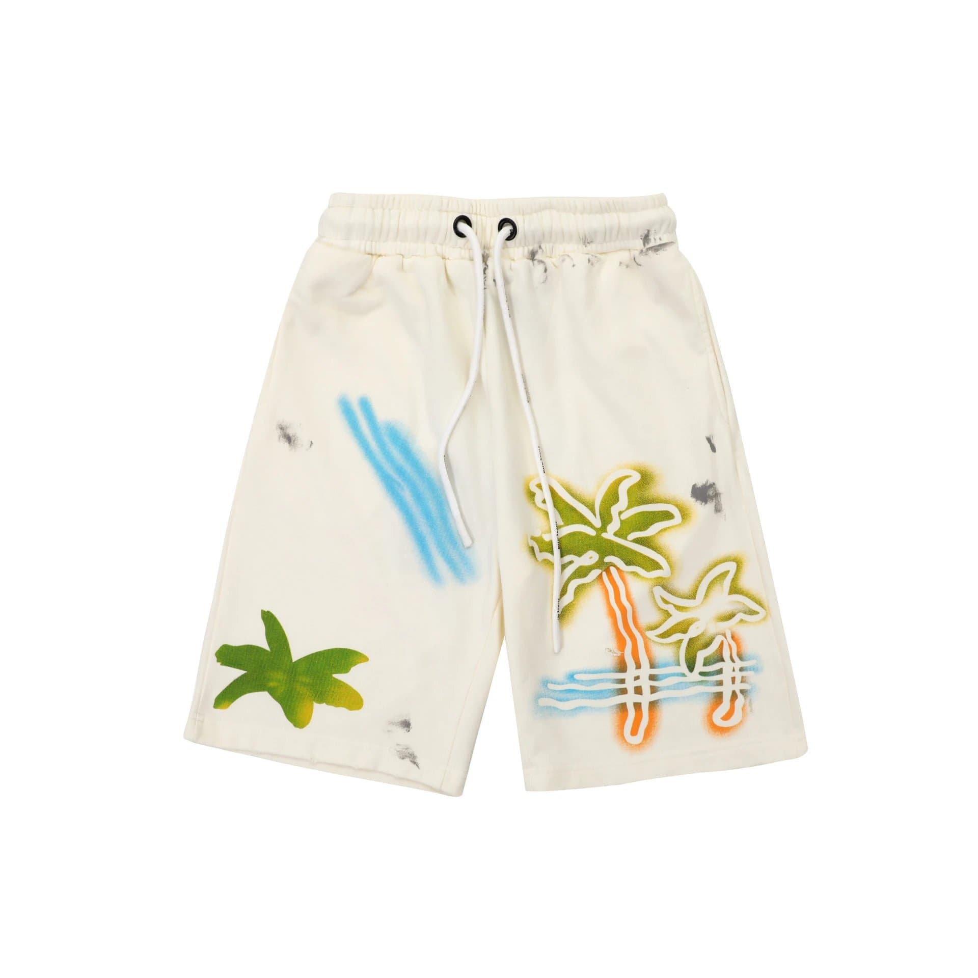 Rhude Logo Shorts White Logo — 2241