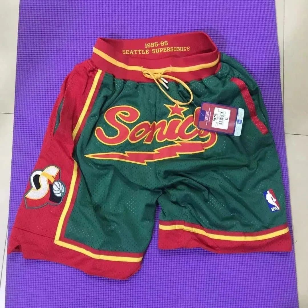 NBA Seattle SuperSonics Shorts 1995-96 Throwback