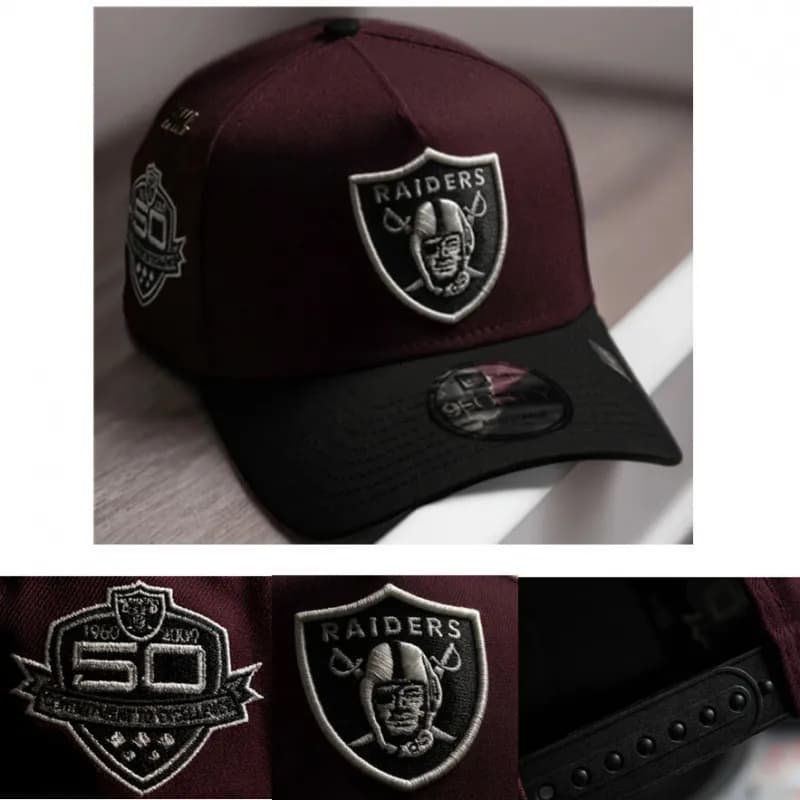 New Era × NFL 9FIFTY Snapback Raiders 50th Anniversary