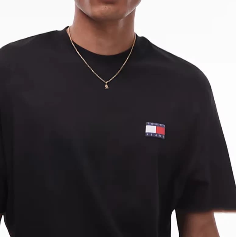 Tommy Hilfiger Flag Logo T-Shirt Classic Flag Patch