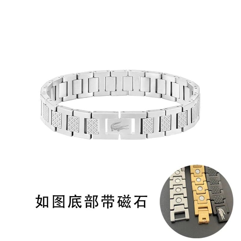 Chrome Hearts Link Bracelet Polished — rigid ribbon picture logo [bottom with magnet]]