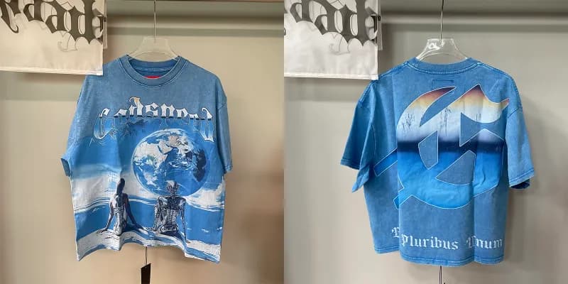 Gallery Dept. Graphic Tee Earth & Skeleton Print