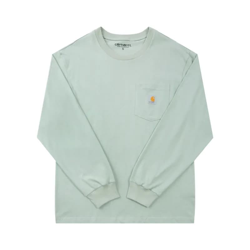 Carhartt Logo T-Shirt Embroidered Logo — 810薄荷绿