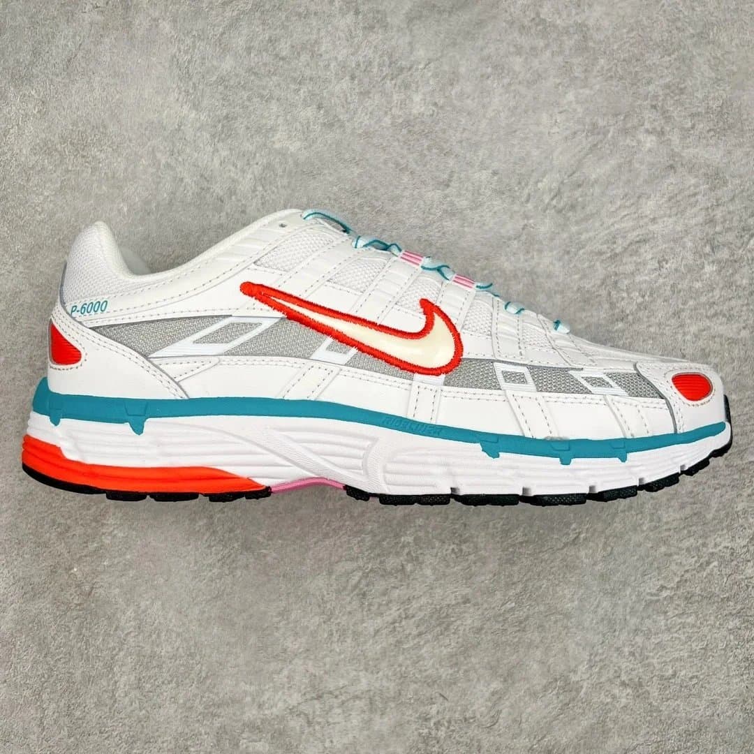 Nike P-6000 White/Orange/Turquoise