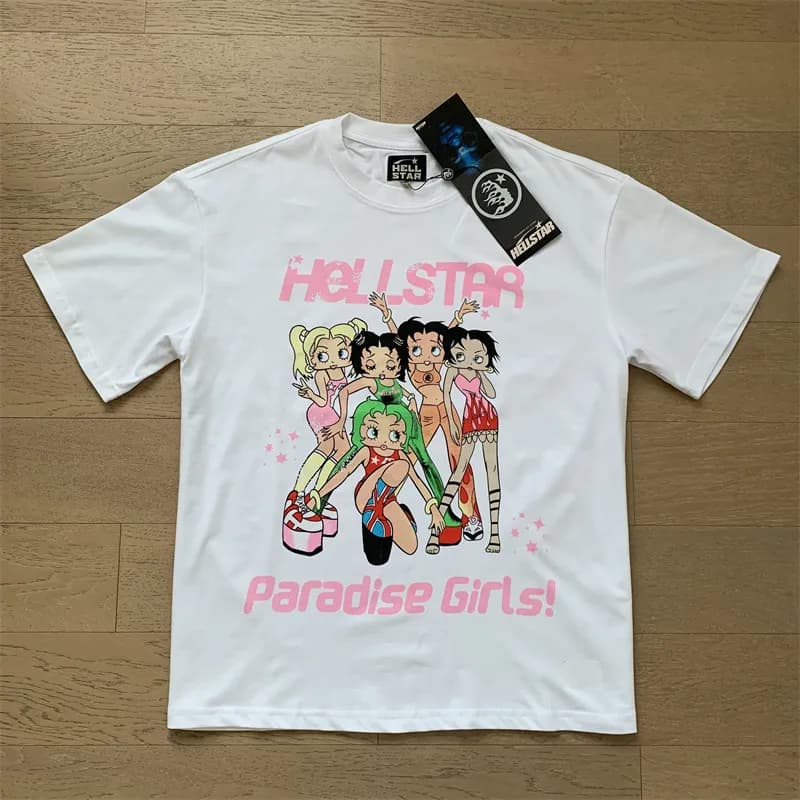 Hellstar Long Sleeve Tee Flame Graphic — X94