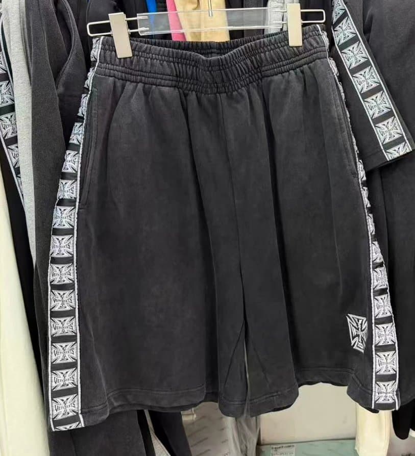 C.P. Company Corduroy Shorts Iron Cross Tape