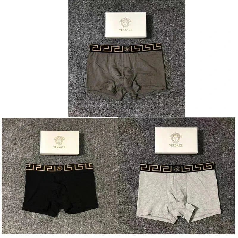 Versace Boxer Briefs Greca Logo Waistband