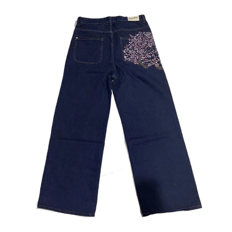 Dior Jeans Embroidered Floral Pocket