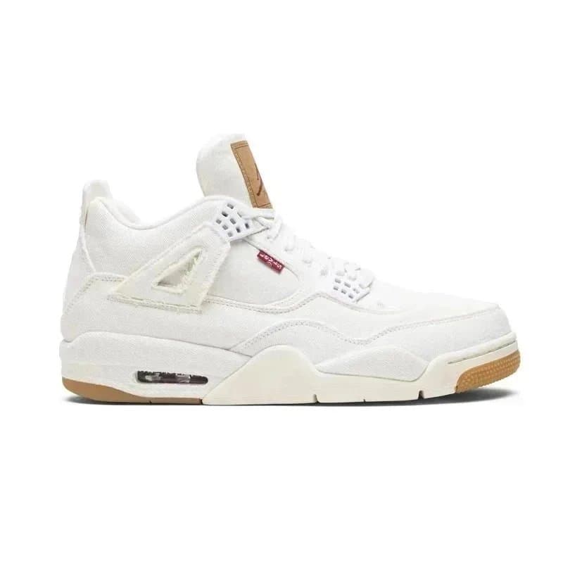 Air Jordan 4 Bred — Levi's White AO2571-100