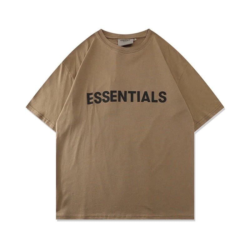 Fear of God Essentials Logo T-Shirt Embossed — 21108卡其