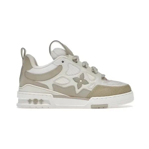 Louis Vuitton LV Trainer Monogram Embroidery — BeigeWhite