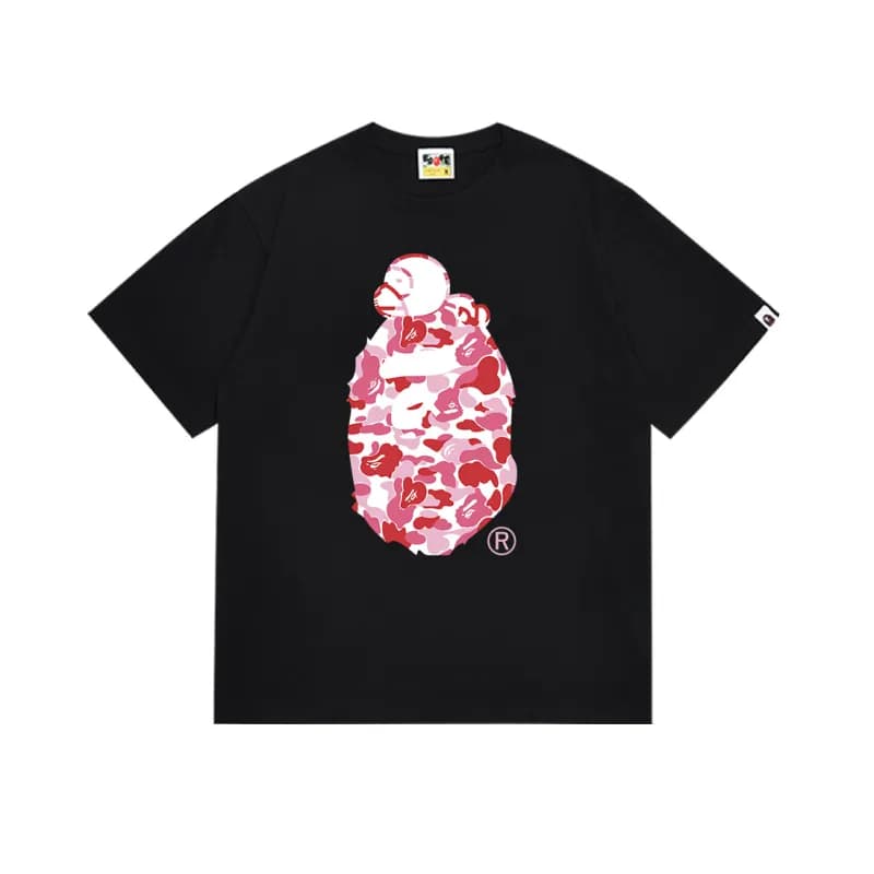 BAPE Ape Head Tee Pink Camo Ape