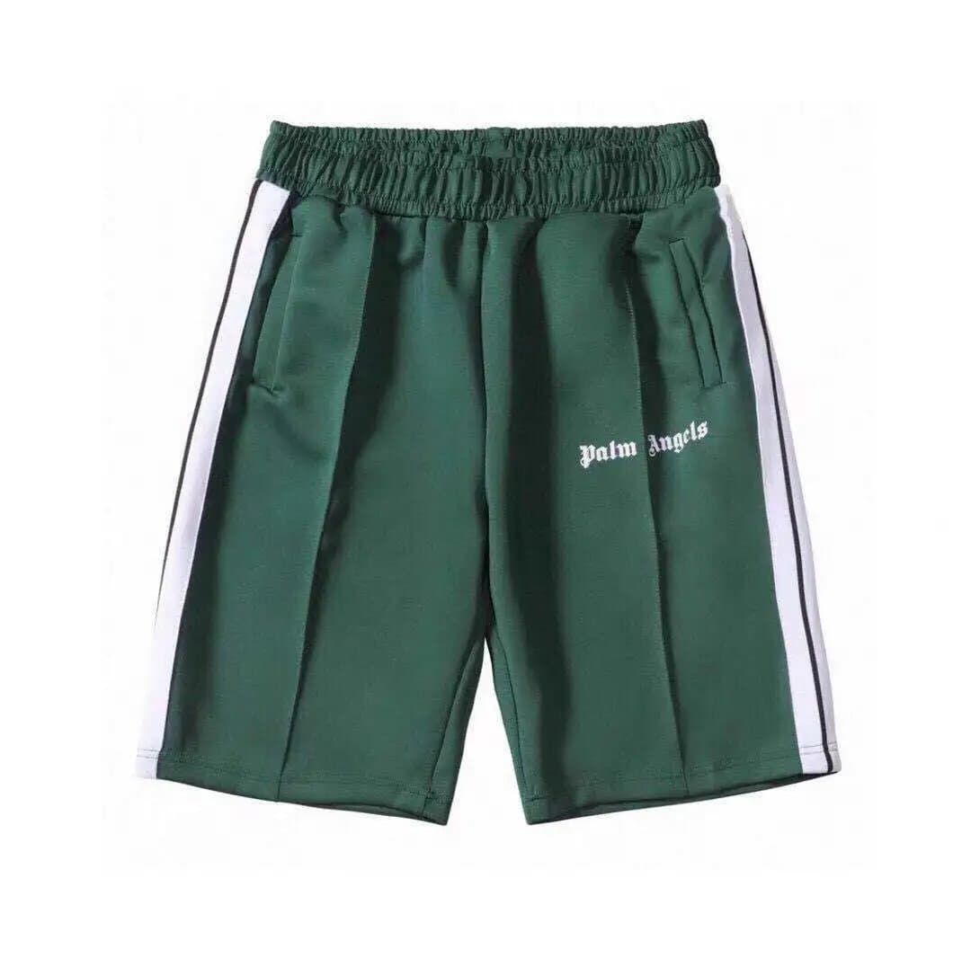 Sp5der Flame Print Shorts Flame Graphic — 绿色