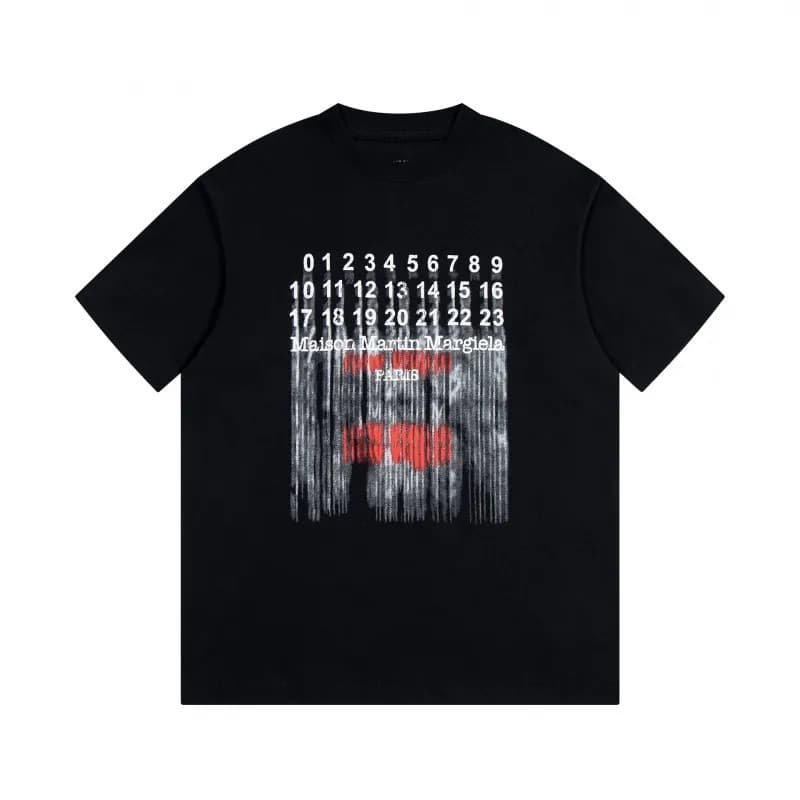 Maison Margiela T-Shirt White Stitch Logo — 816黑色