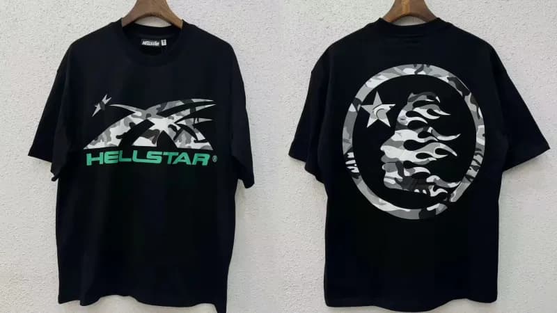 Palm Angels Graphic Tee Hellstar Records Print — H225黑色