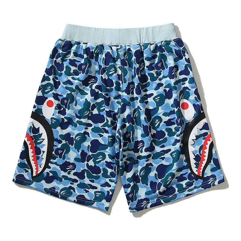 BAPE A Bathing Ape Shorts All-Over Logo Print — D0227028