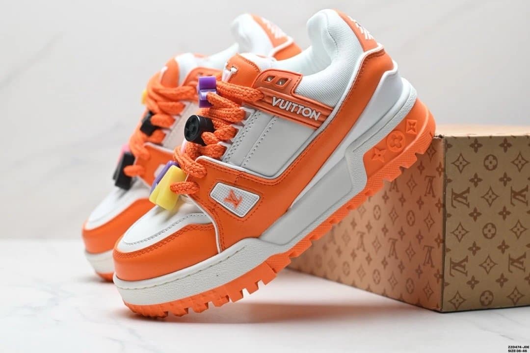 Louis Vuitton LV Trainer Leopard Studs — 17