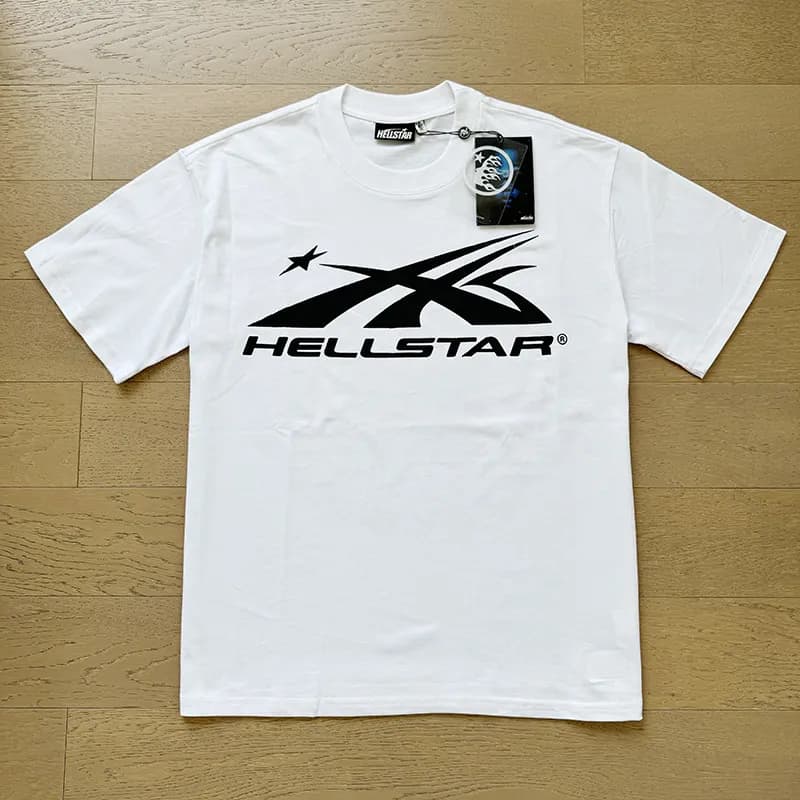 Hellstar Graphic Tee Acid Wash — 573 白黑