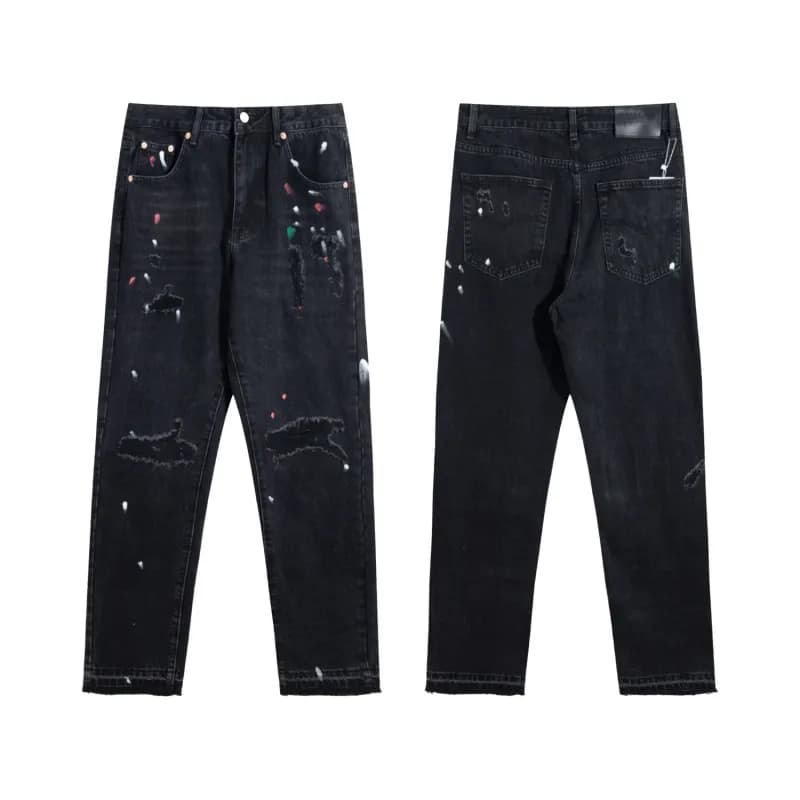 Denim Tears Distressed Jeans Paint-Splatter