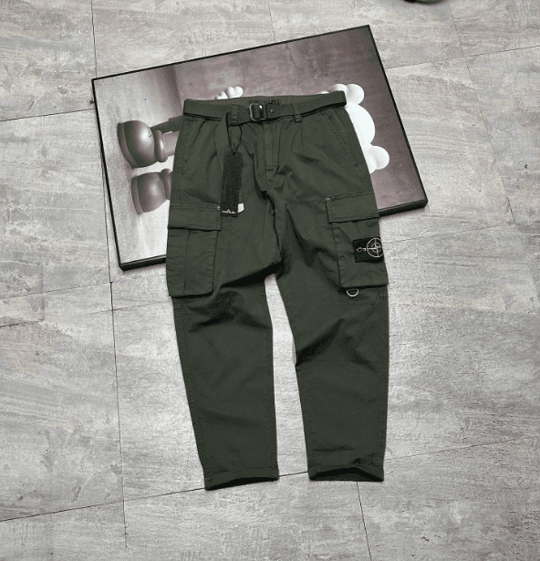 Stone Island Cargo Trousers Olive Green