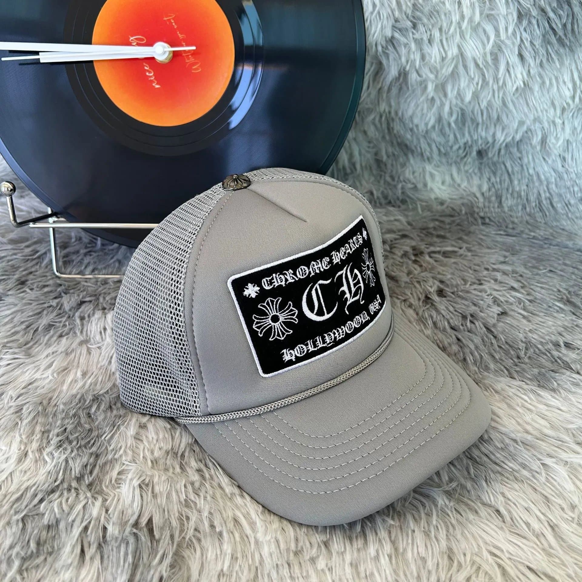 Trucker Hat Chrome Hearts Logo Patch