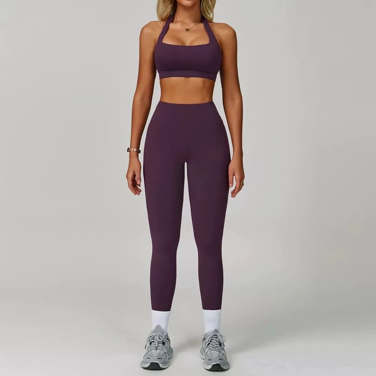 Lululemon Halter Sports Bra & High-Waisted Leggings Matching Set