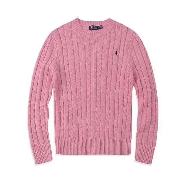 Polo Ralph Lauren Cable Knit Polo Navy — 男装粉红色6005