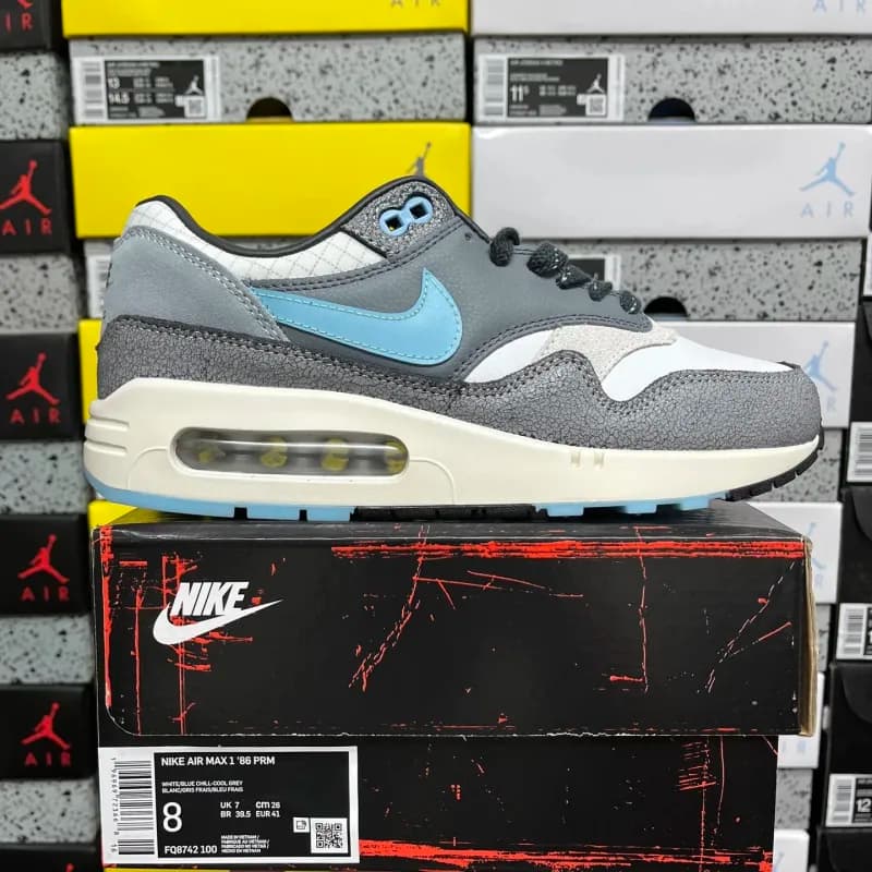 Nike Air Max 1 '86 PRM White/Blue Chill/Cool Grey