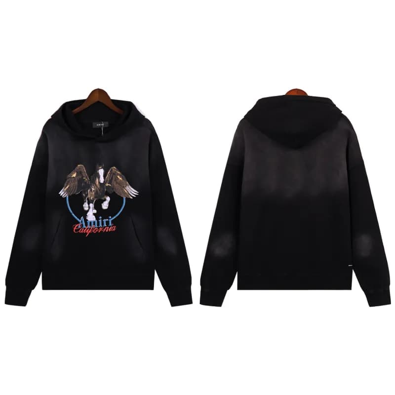 Amiri Track Jacket Bone Print — 5886洗水黑