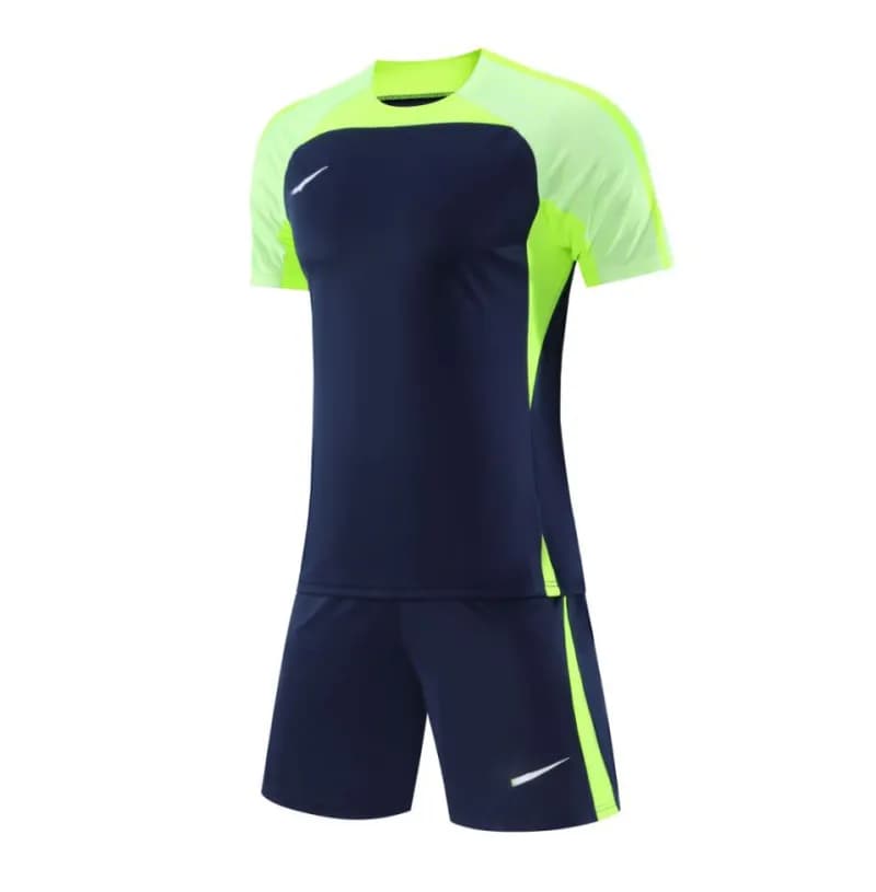 Nike Training Jersey and Shorts Set Dynamic Print — 003宝蓝色