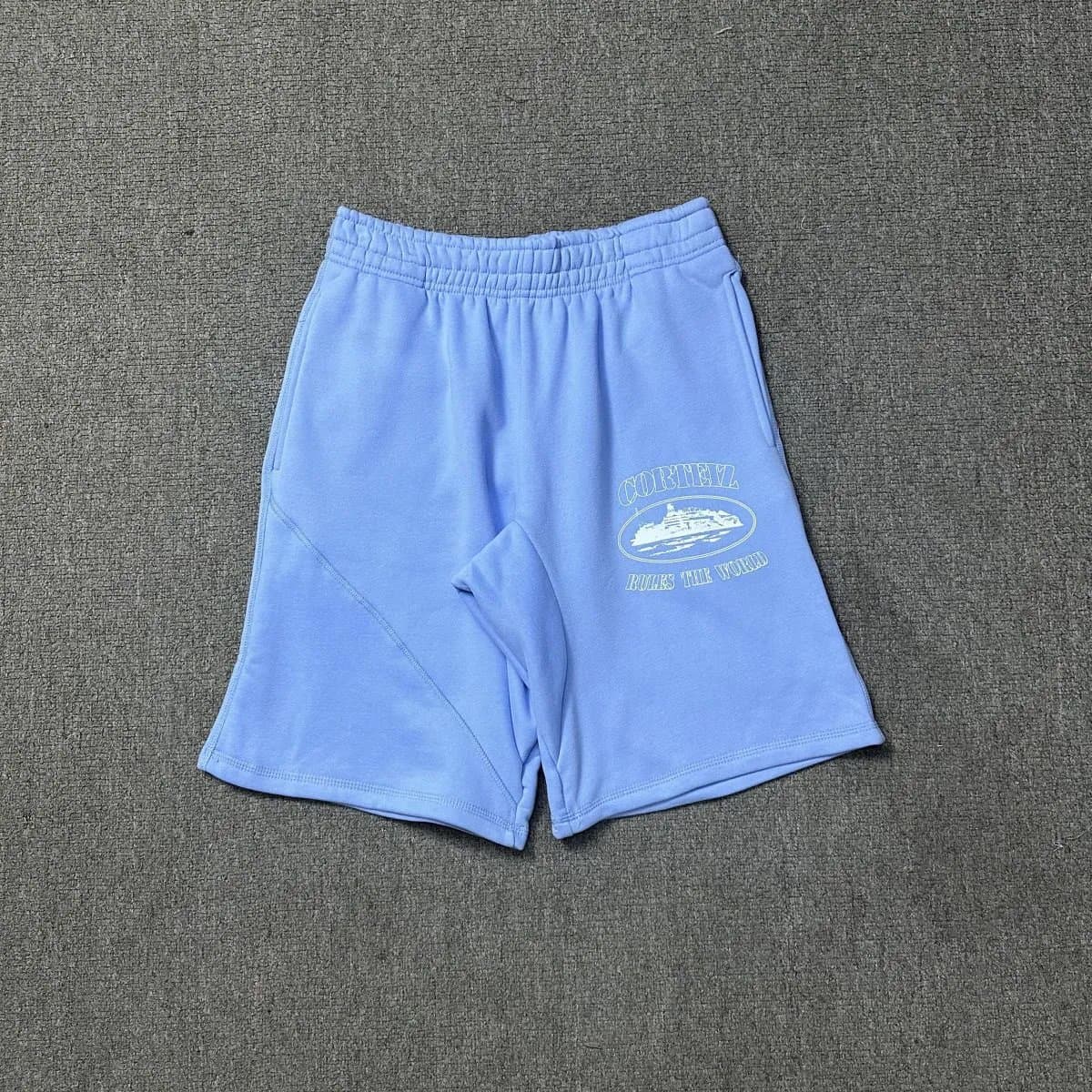 Travis Scott Logo Shorts Pink Script — 5813天蓝色