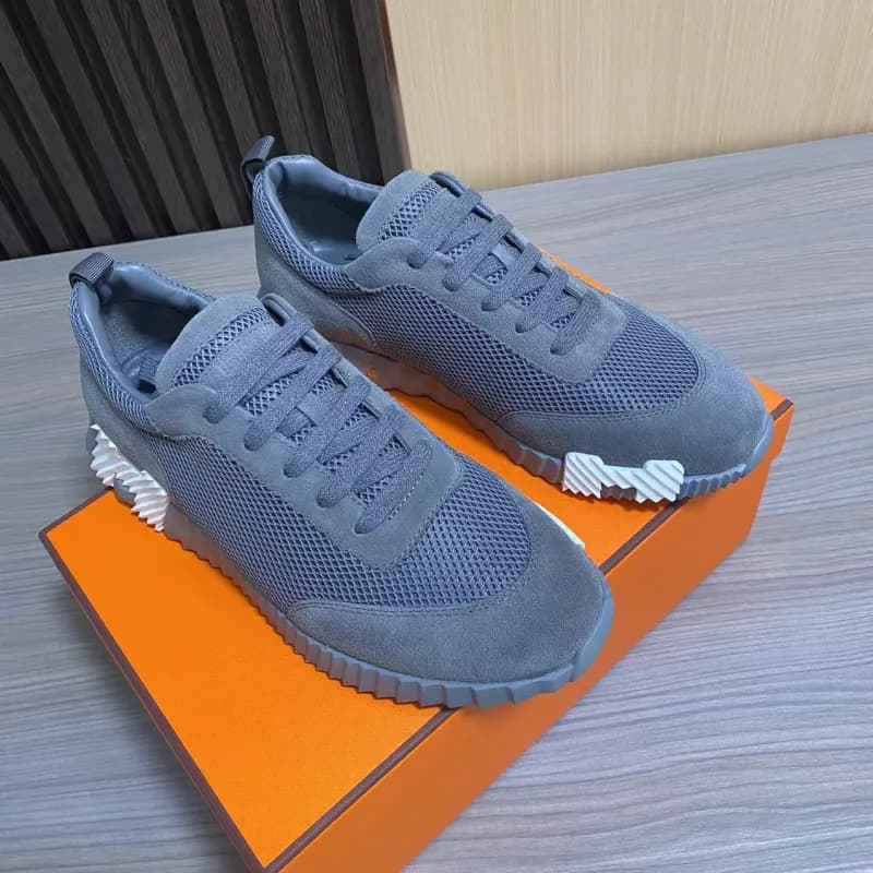 Hermès Oran Sneaker Grey Mesh and Suede