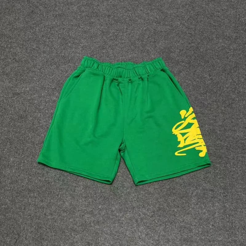 Travis Scott Joggers Graffiti Logo — 2501绿色短裤