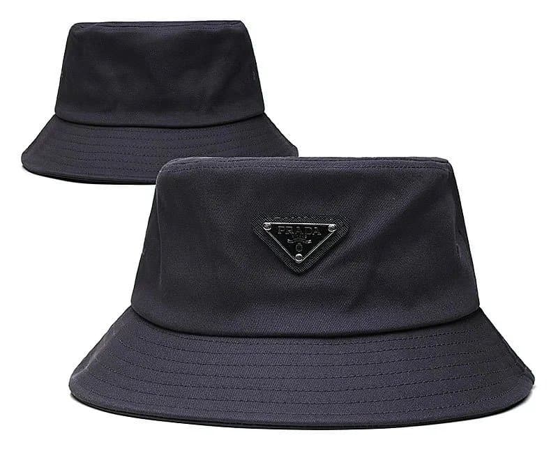 Prada Bucket Hat Logo Patch