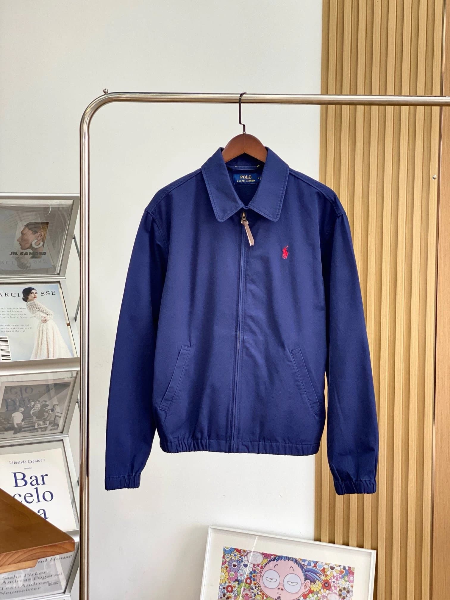 Polo Ralph Lauren Classic Fit Coach Jacket Navy