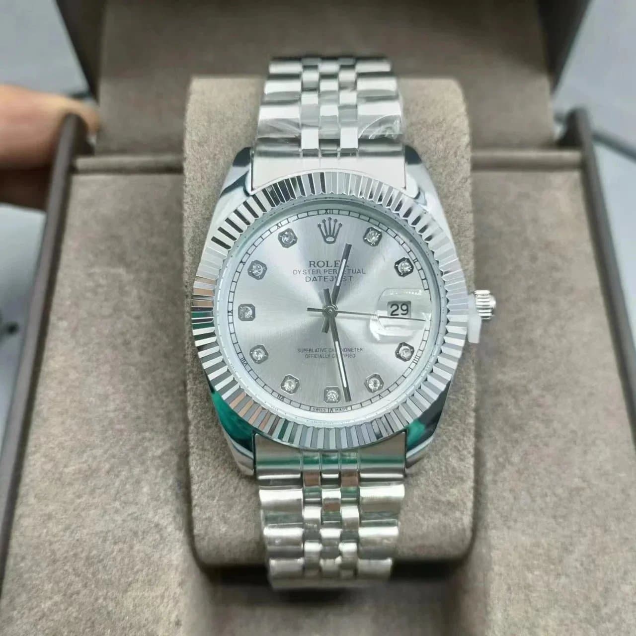 Rolex Oyster Perpetual Datejust Diamond Hour Markers