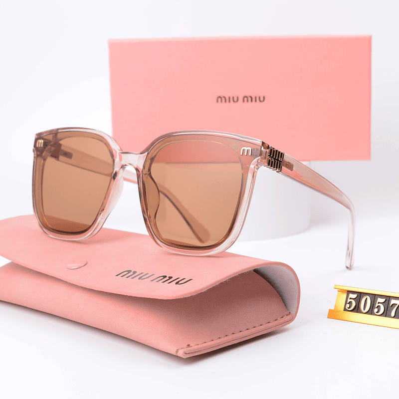 Miu Miu Rectangular Optical Frame Tortoiseshell — 3442008XZ